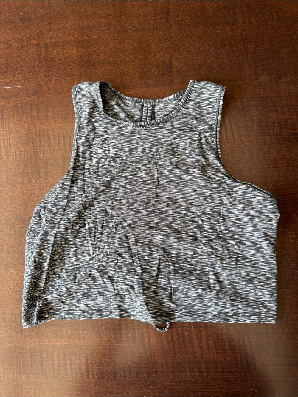 lululemon athletica Gray Space-Dye Cropped Tank